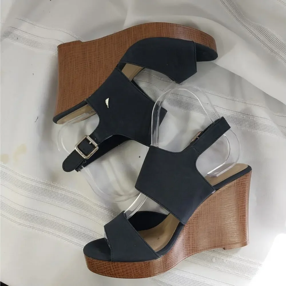 NAUTICA! SKY BLUE VEGAN SUEDE LEATHER STRAPPY 